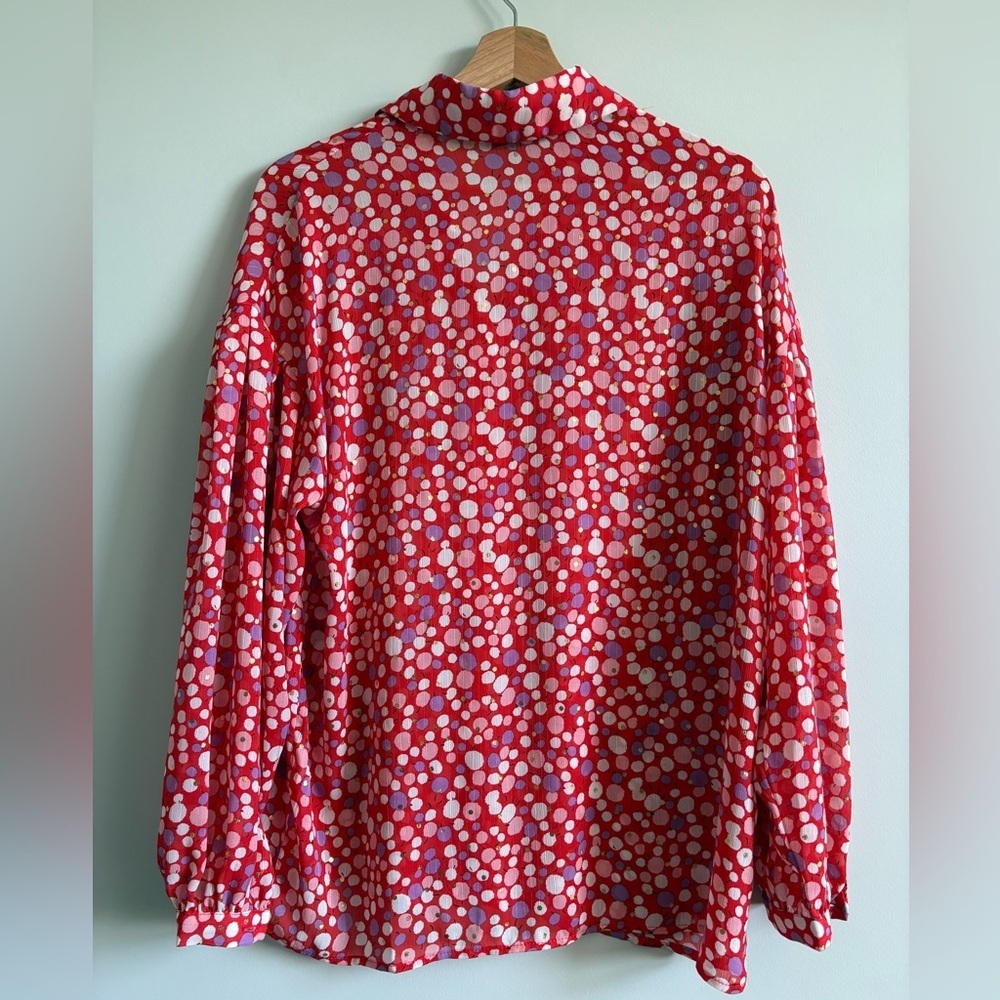 Molly Bracken Balloon Sleeves Shirt | Size Large - Picture 8 of 10